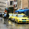 Palestinsk� �lut� taxi. Dev�t z deseti se chlub� zna�kou �koda.